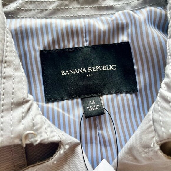 NWT Banana Republic Gray Trench Coat - Picture 11 of 15